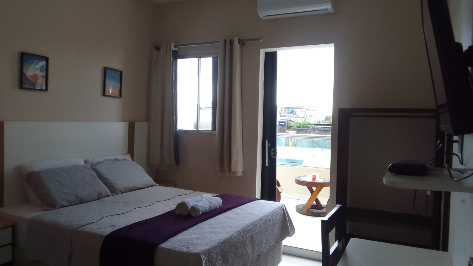 Suíte Super Luxo do Hotel Nova Olinda Palace, com varanda privativa